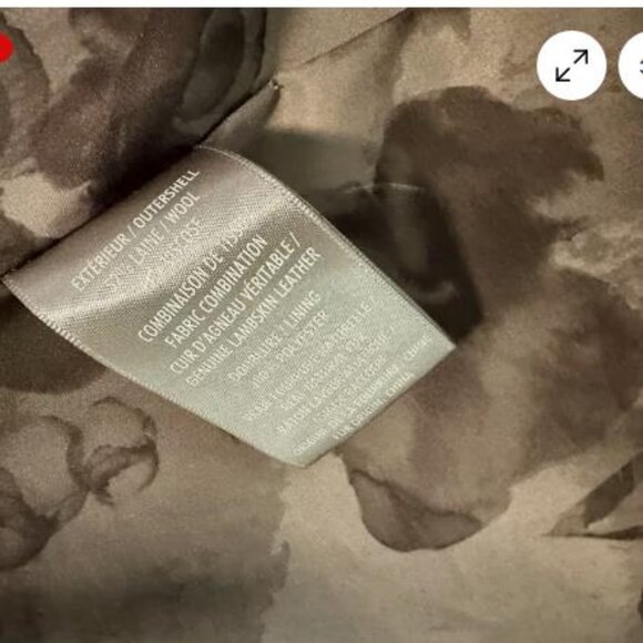 WOMENS SOIA & KYO BLACK DOUBLE BREASTED WOOL COAT REMOVABLE RACCOON FUR SZ LARGE - Picture 10 of 10